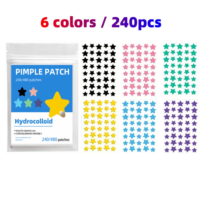 Skincare The Originote - 240-480PCS Portable Mixed Star Acne Patch