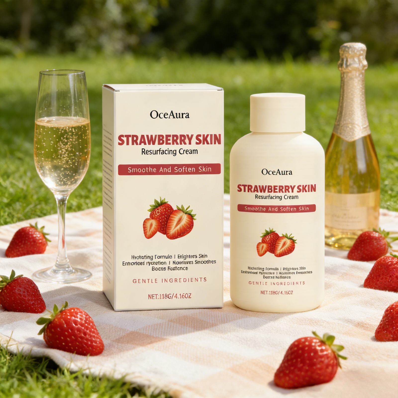Azelaic Acid Cream - OceAura Strawberry Body Cream Salicylic Acid