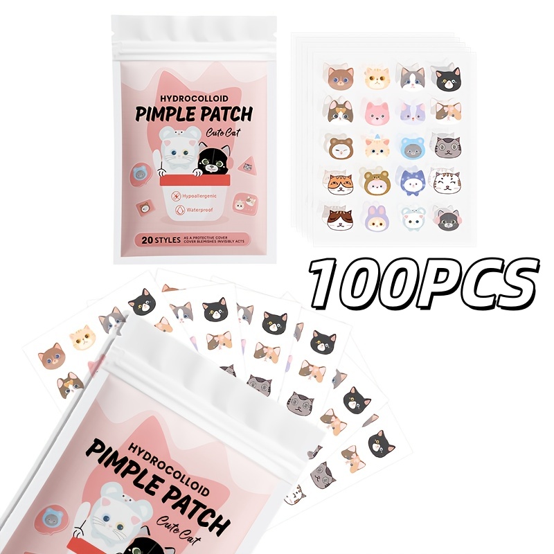 Skincare The Originote - 100pieces cute cat Pimple patch, water-resistant