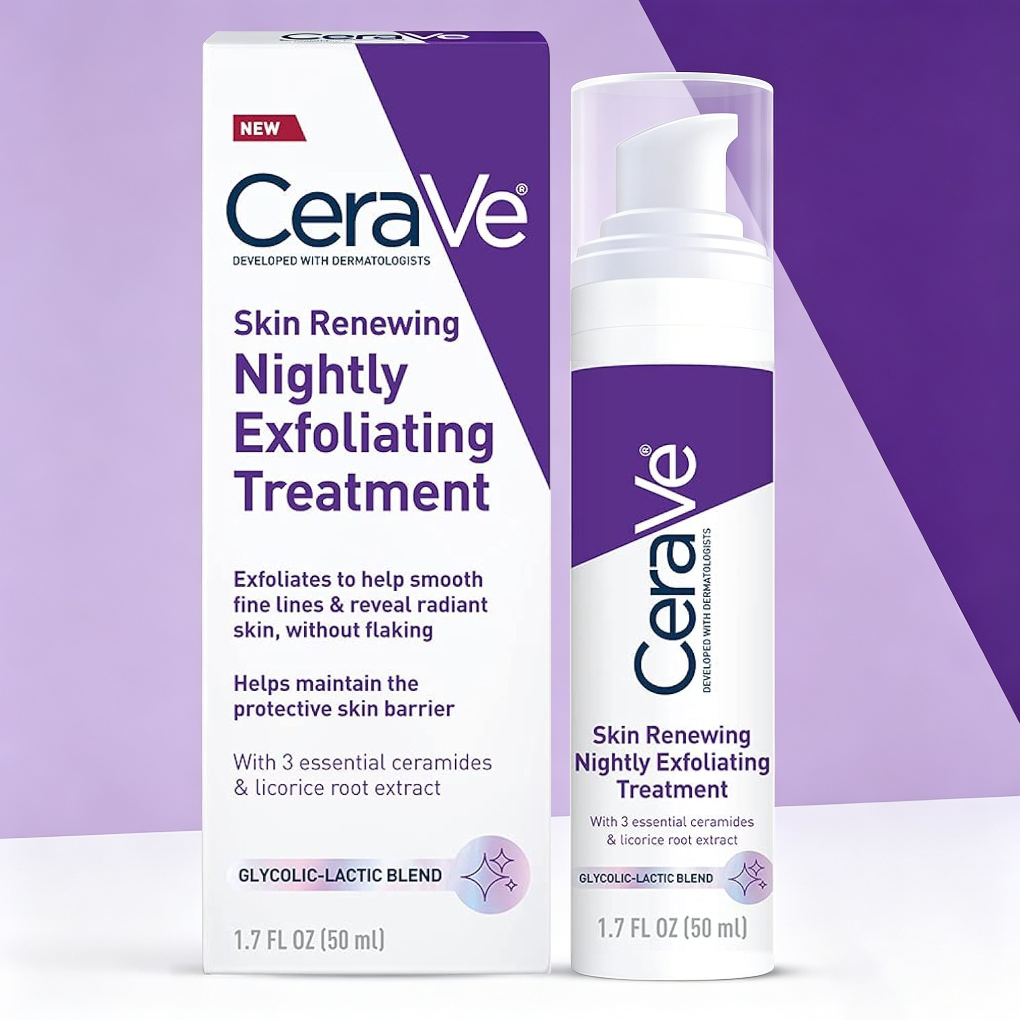 Lactic Acid Toner - CeraVe Skin Renewing Nightly Exfoliating Treatment