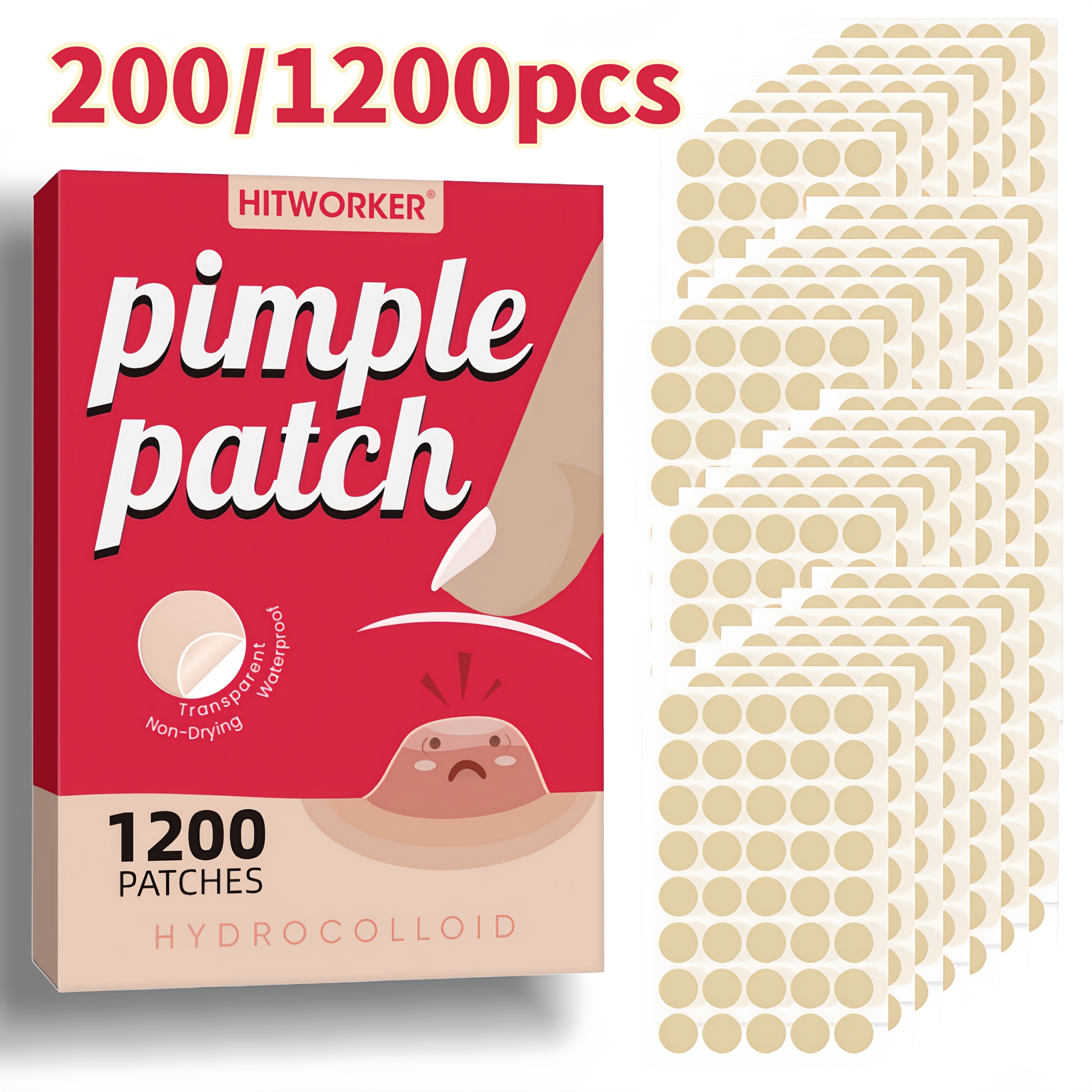 Skincare The Originote - 200/1200pcs Invisible Acne Patches Removal Pimple