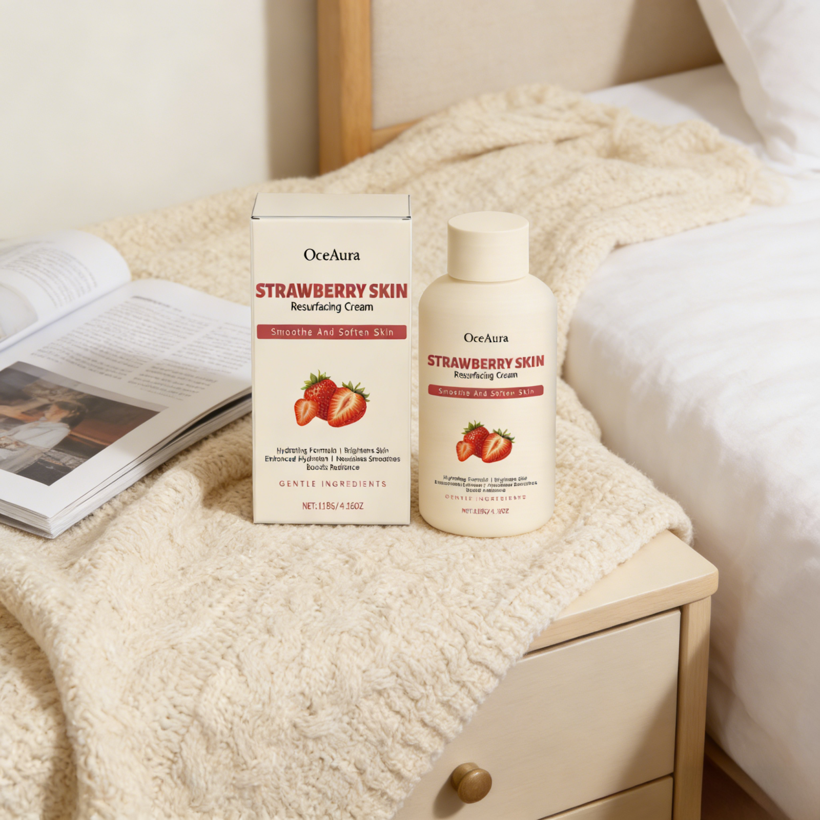 OceAura Strawberry Body Cream  - Azelaic Acid Cream recensie en prijs
