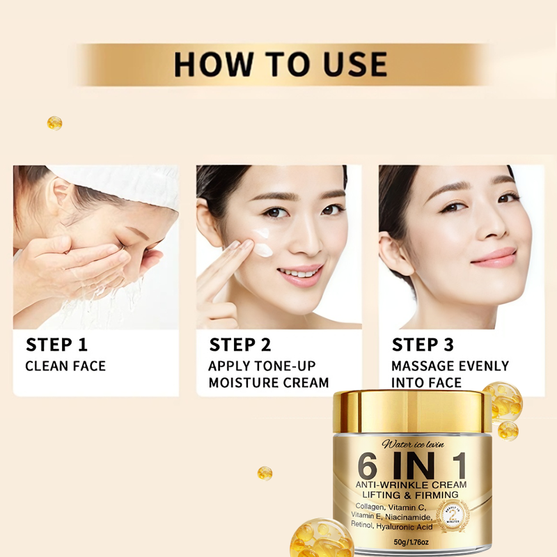 6-In-1 Anti-Wrinkle Cream. Lif - Retinol Vitamin A Cream recensie en prijs