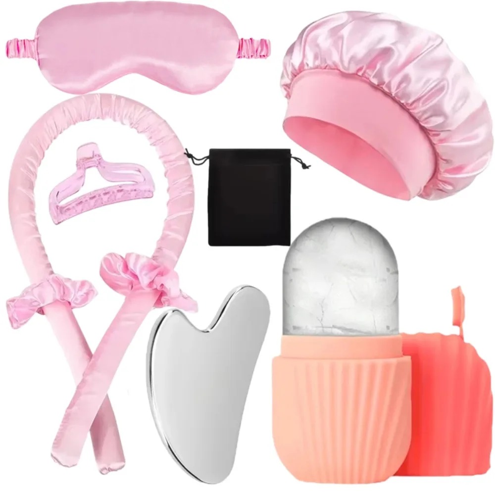 9Pcs Hair Skin Care Set Satin  - Skincare Skin 1004 recensie en prijs