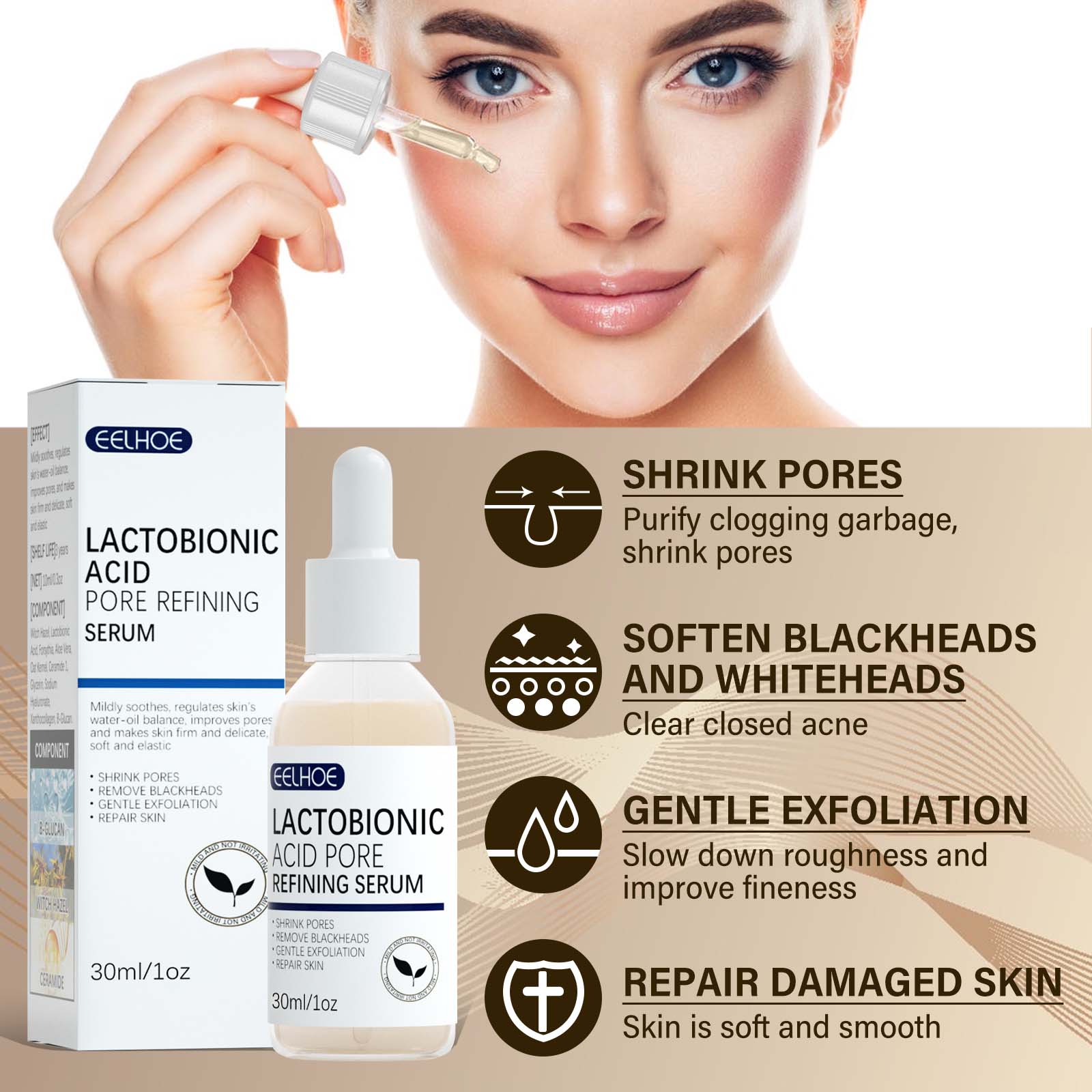 Lactose Acid Shrink Pores Seru - Lactic Acid Toner recensie en prijs