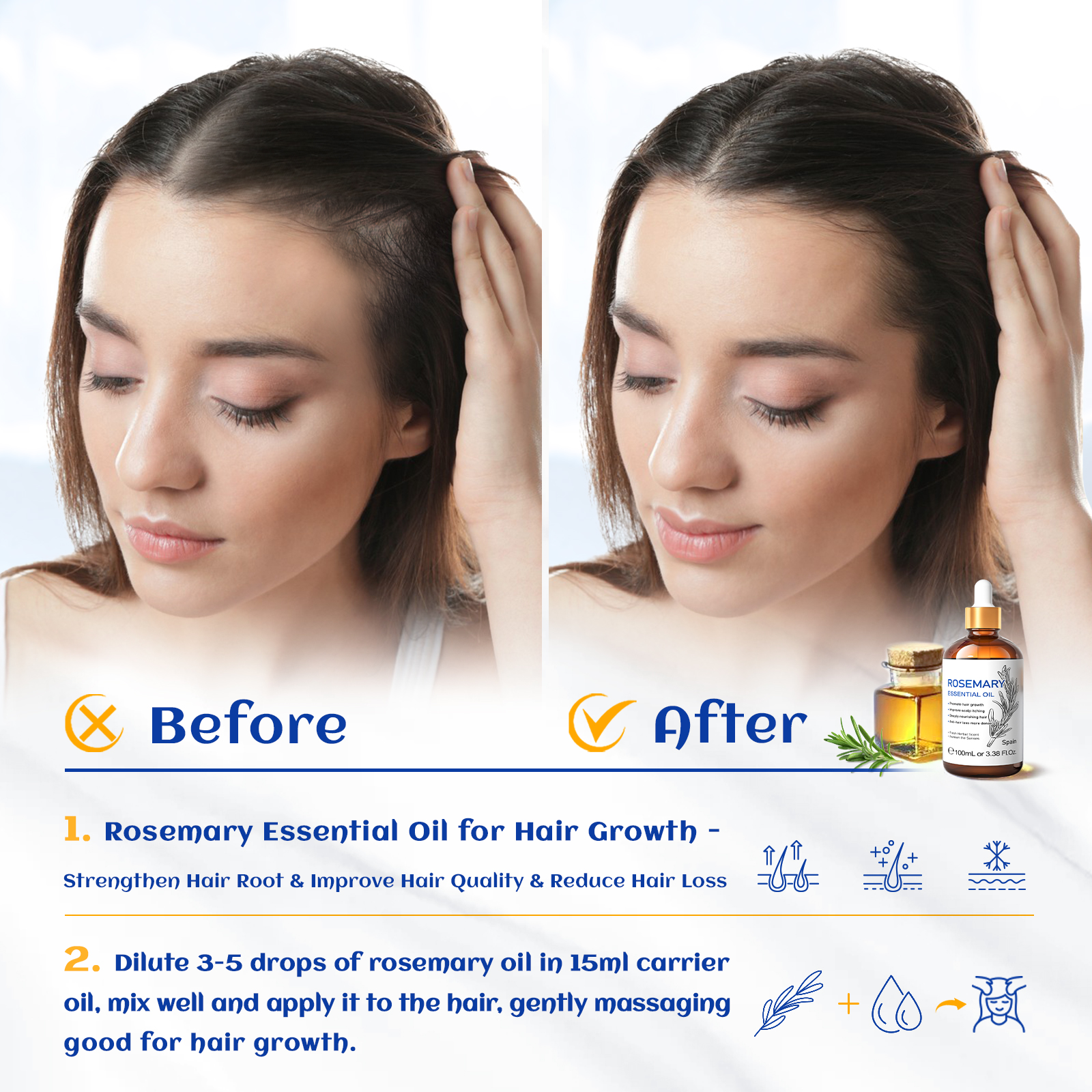 HIQILI 100% Pure Rosemary Esse - Skincare Skin 1004 recensie en prijs