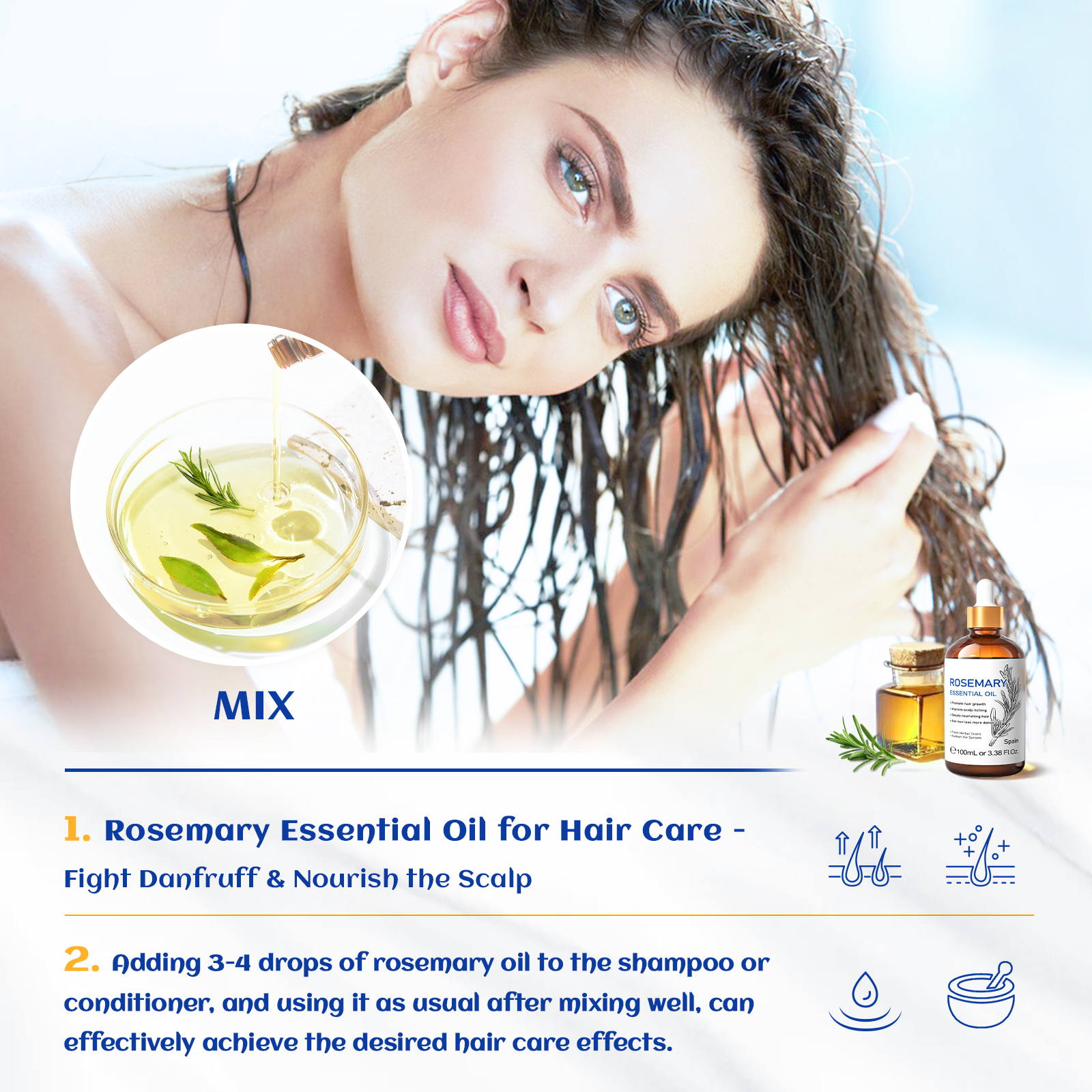 HIQILI 100% Pure Rosemary Esse - Skincare Skin 1004 recensie en prijs