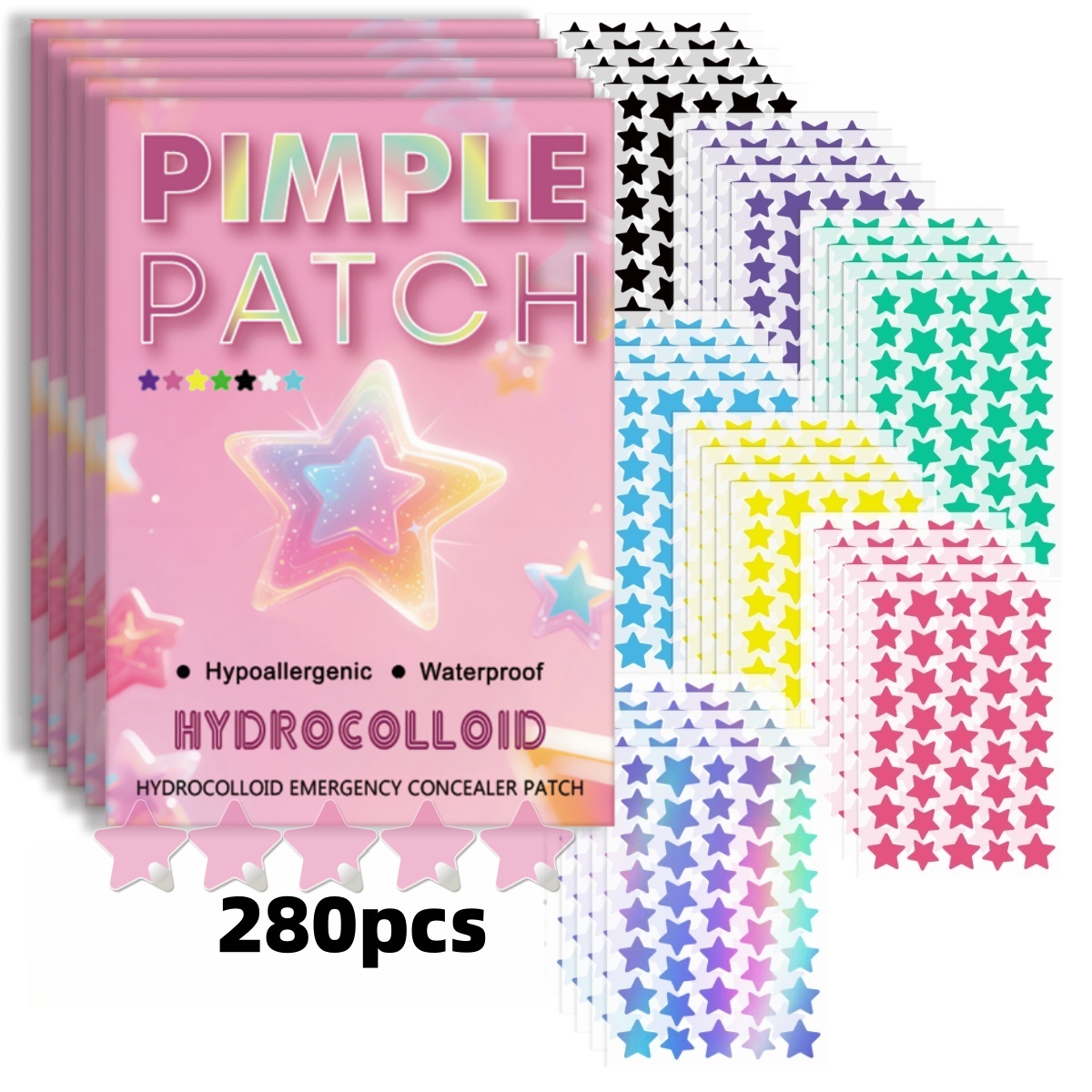 280pieces of multi-color star  - Skincare The Originote recensie en prijs