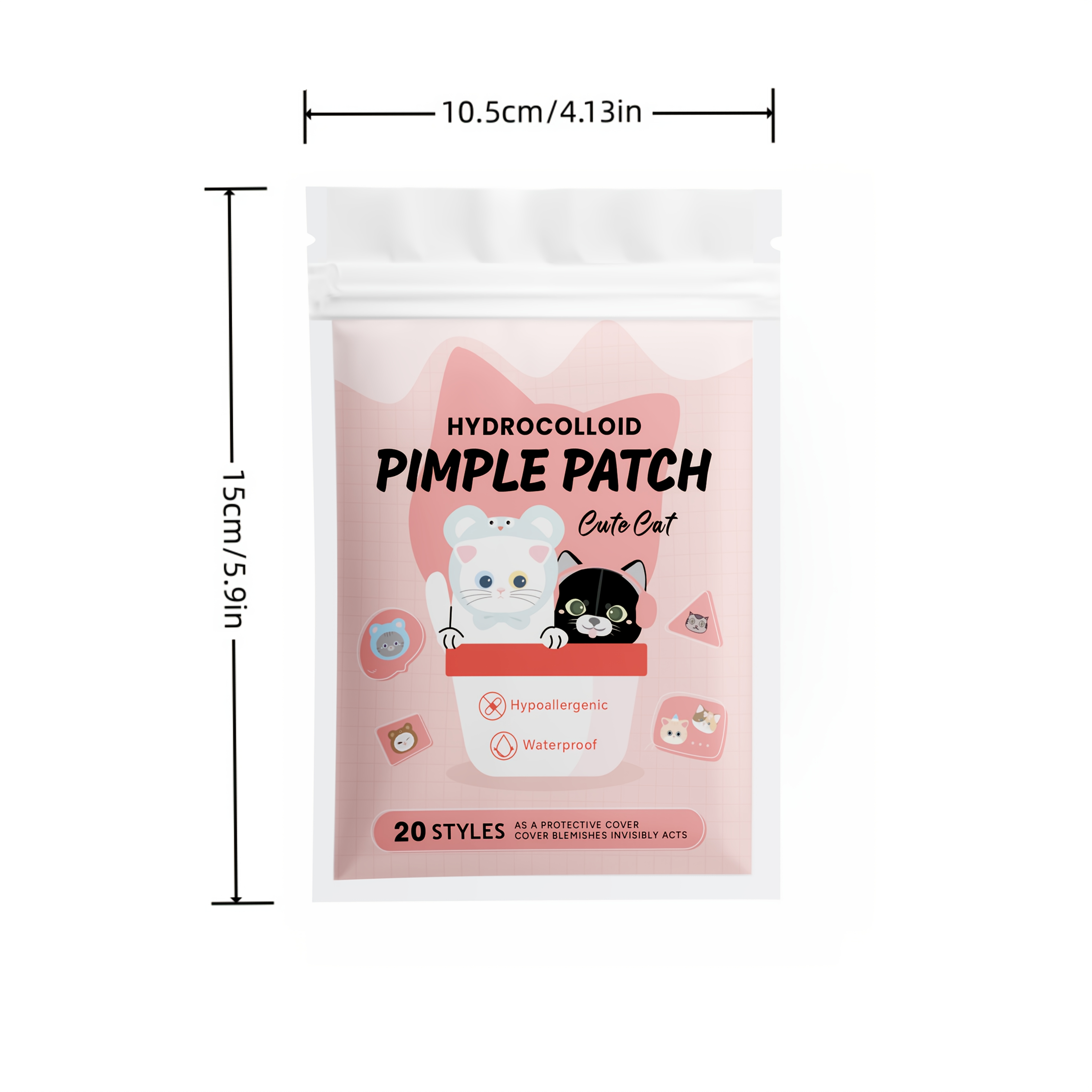100pieces cute cat Pimple patc - Skincare The Originote recensie en prijs