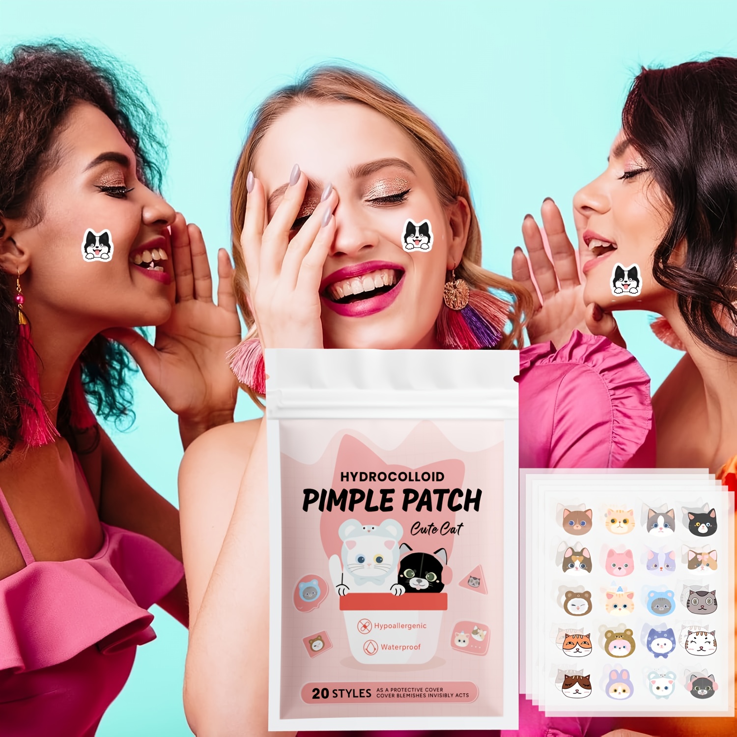 100pieces cute cat Pimple patc - Skincare The Originote recensie en prijs