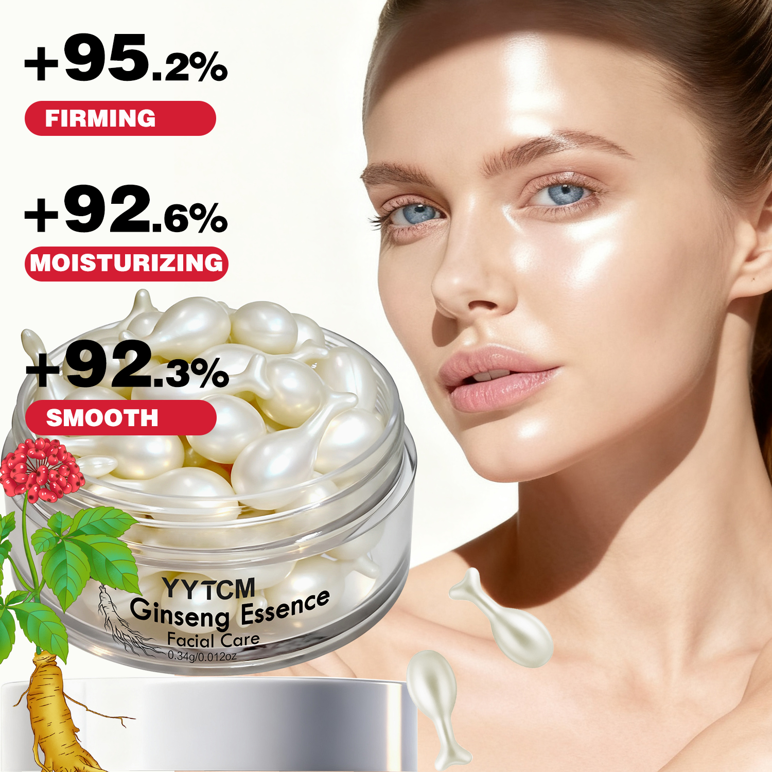 Ginseng Essence Capsules, Mois - Retinol Vitamin A Cream recensie en prijs