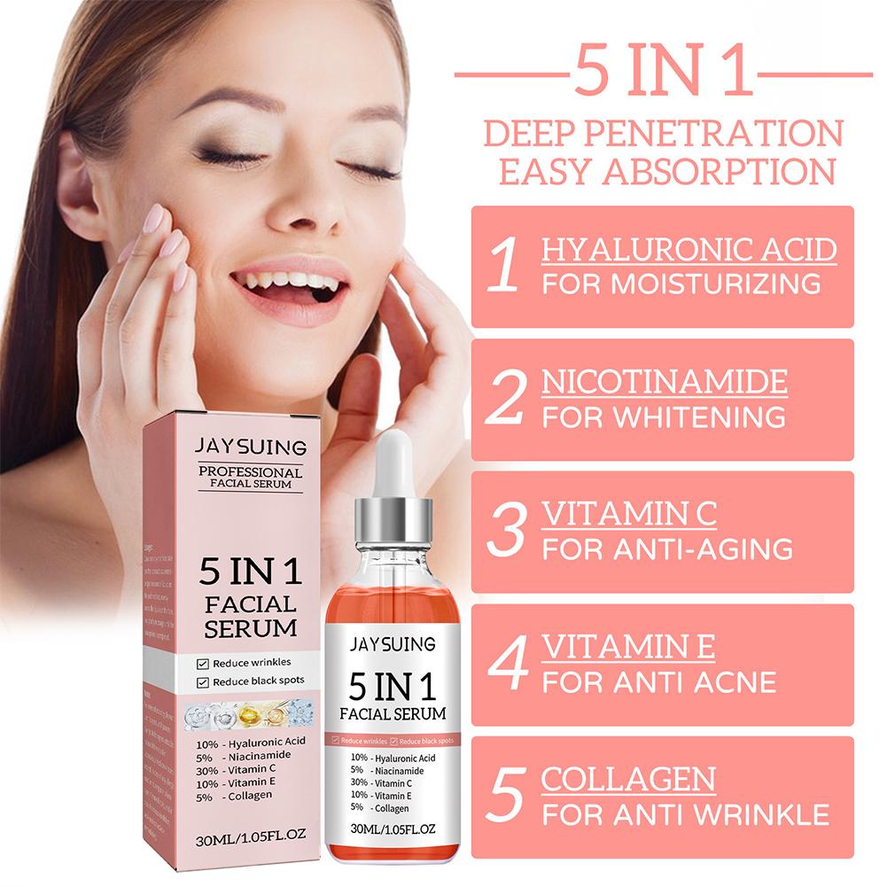 5 In 1 Face Serum Vitamin C Mo - Niacinamide Brightening Serum recensie en prijs