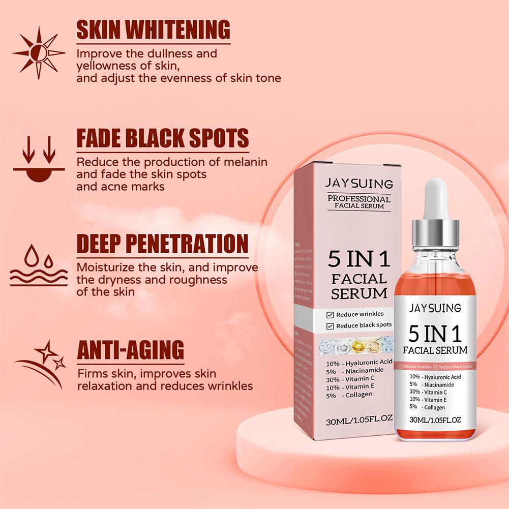 5 In 1 Face Serum Vitamin C Mo - Niacinamide Brightening Serum recensie en prijs