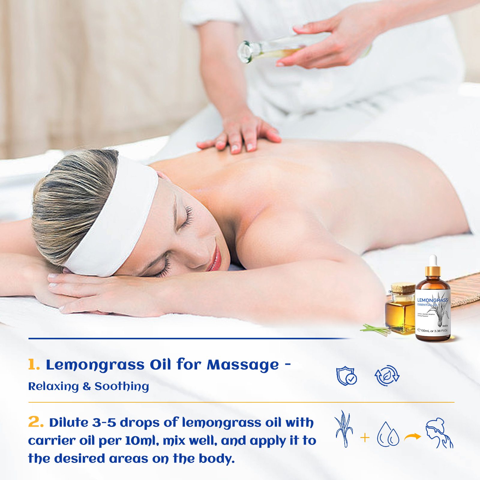 HIQILI 100% Pure Lemongrass Es - Skincare Skin 1004 recensie en prijs