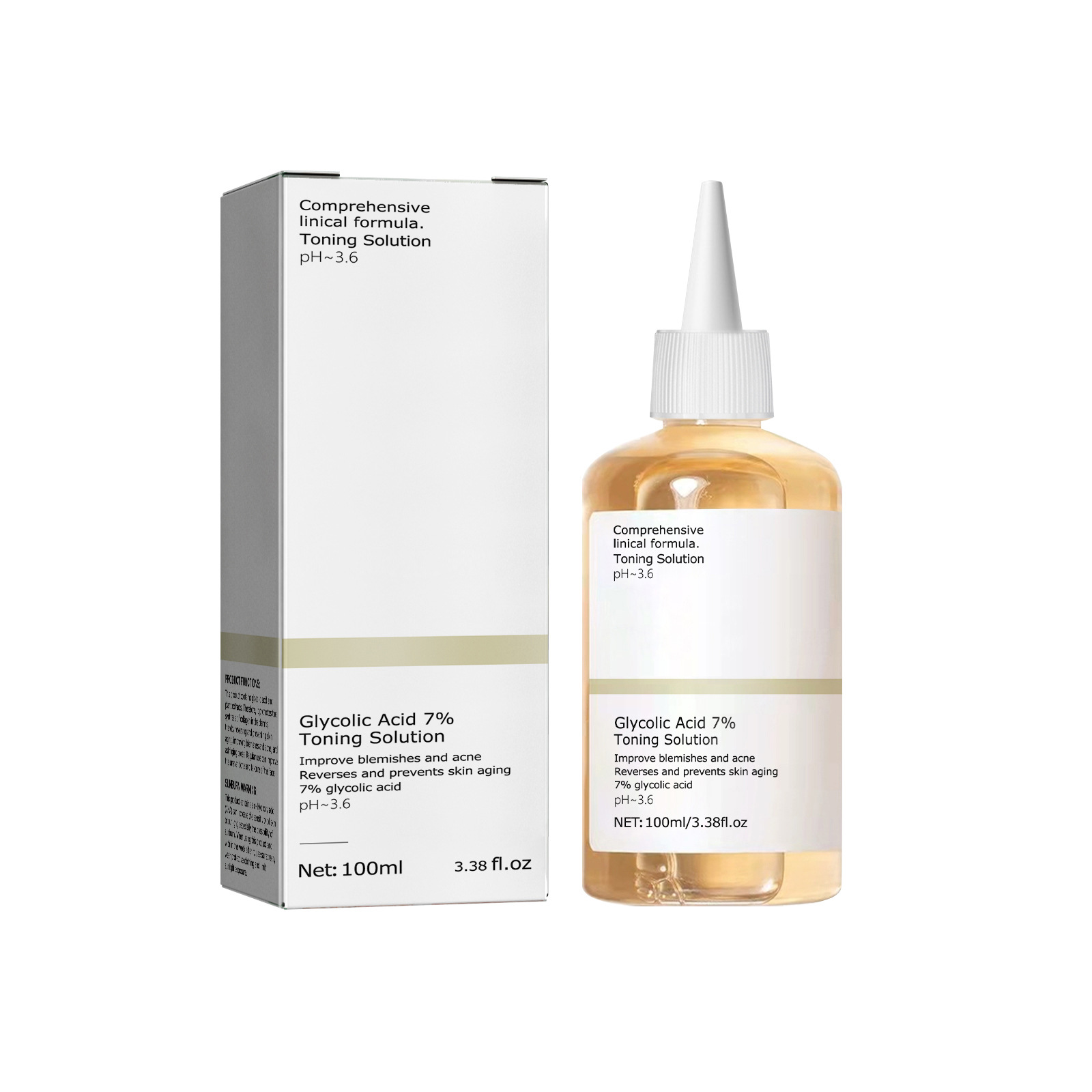 100ml Glycolic Acid 7% Toning  - Lactic Acid Toner recensie en prijs