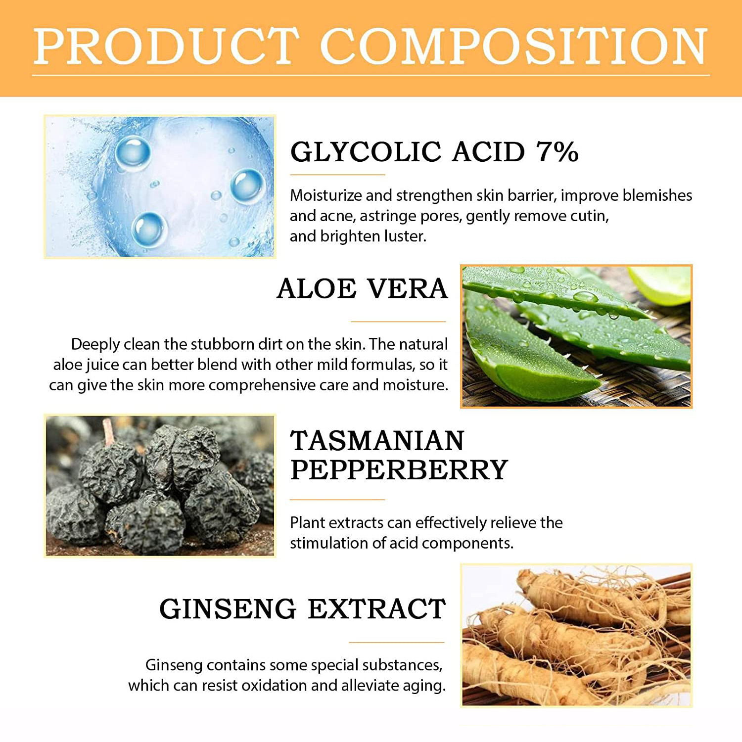 100ml Glycolic Acid 7% Toning  - Lactic Acid Toner recensie en prijs
